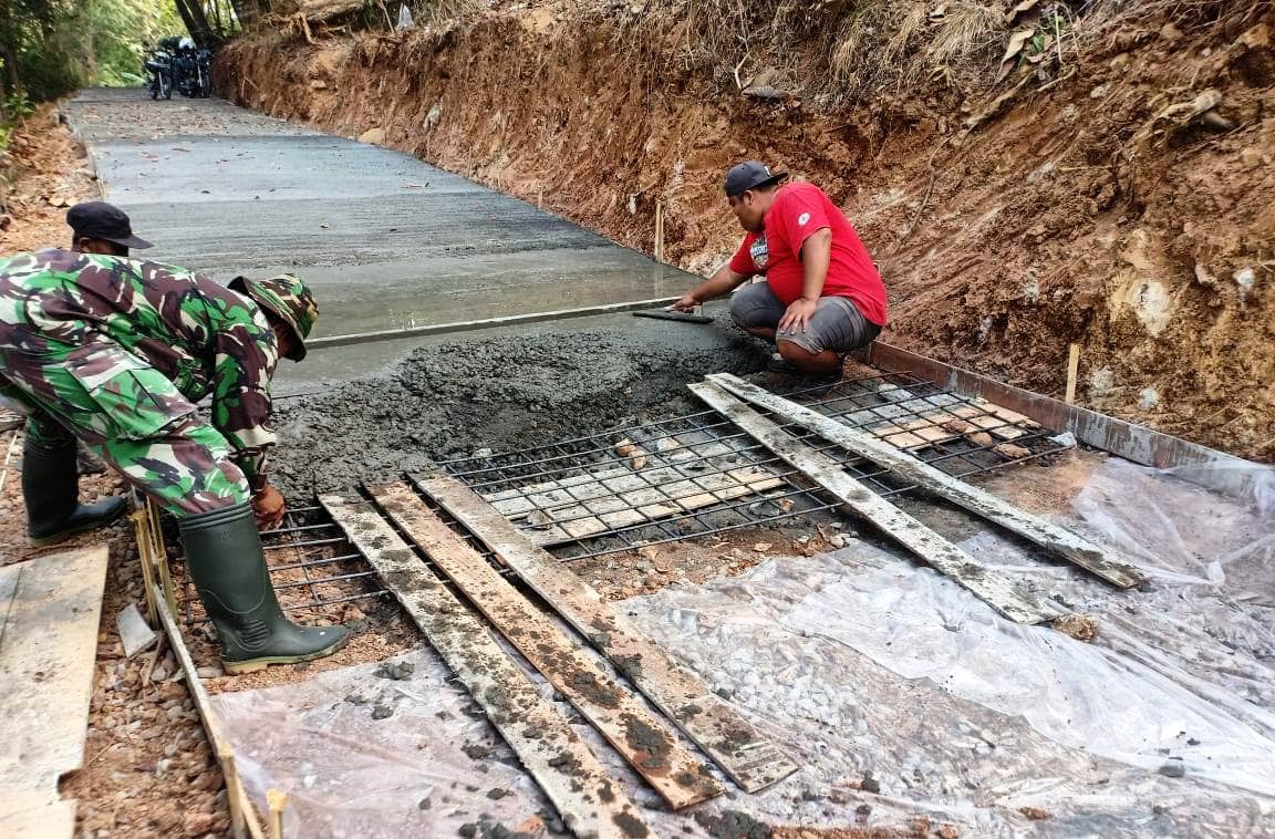 Pembangunan Jalan Rabat Beton Dusun II Selesai